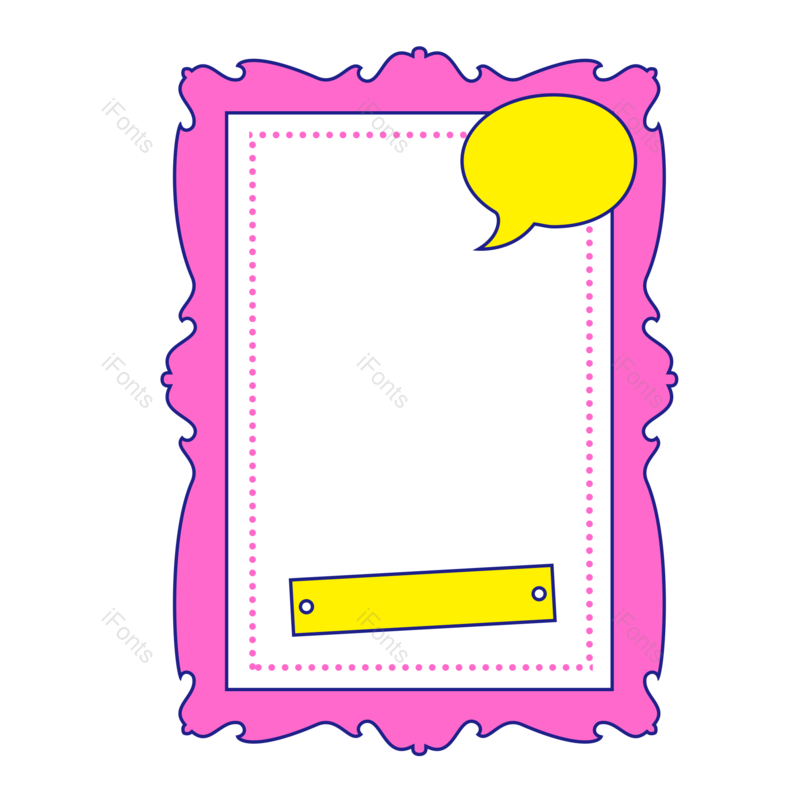 边框图片,卡通元素,简约边框PNG,相框免抠素材